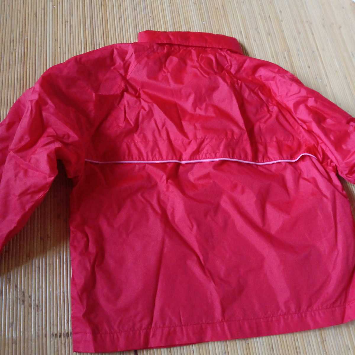 CUBIC MEASURE blouson parka window Bray car 120 size red color girl child clothes Kids Junior with a hood .