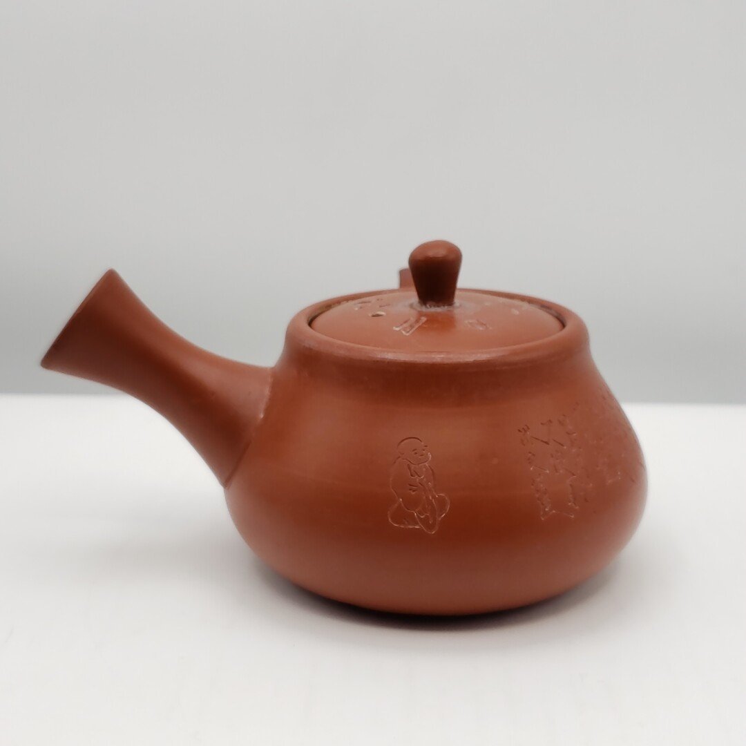  small teapot . three . mud Tokoname . ten thousand old . box none . tea utensils . tea utensils tea utensils pot ceramic art goods handicraft antique retro [60e890]