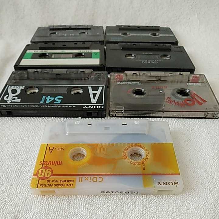 SONY 録音済カセットテープ ハイポジション5本 ノーマル2本 CDixI110分 