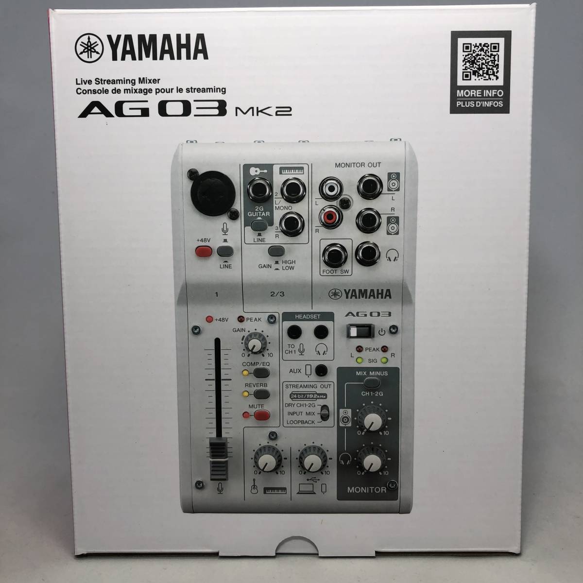  new goods YAMAHA Yamaha AG03MK2W white 3 channel Live -stroke Lee ming mixer web casting mixer audio interface 