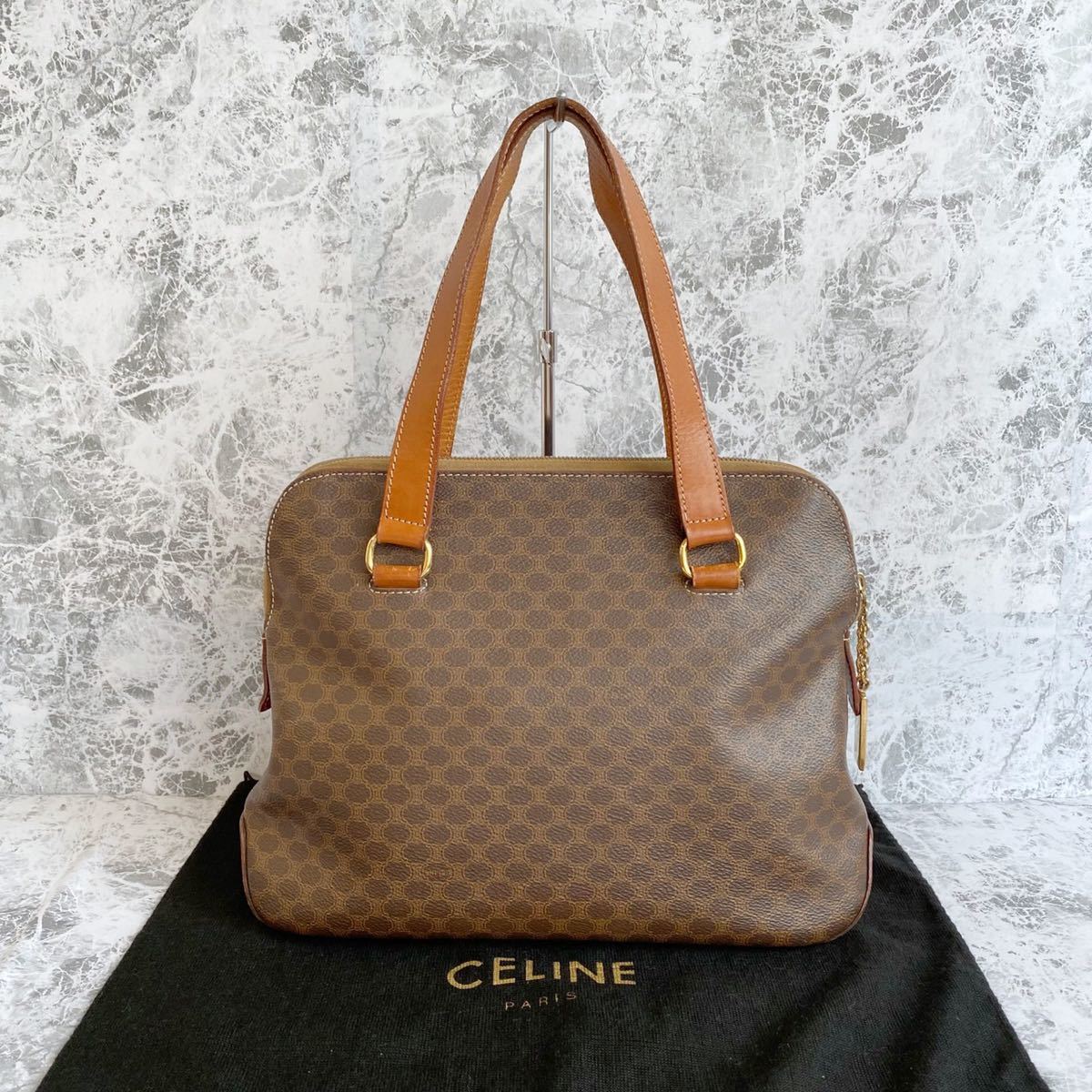 プレゼント対象商品 極美品 美品 ブラウン CELINE ブラゾン セリーヌ