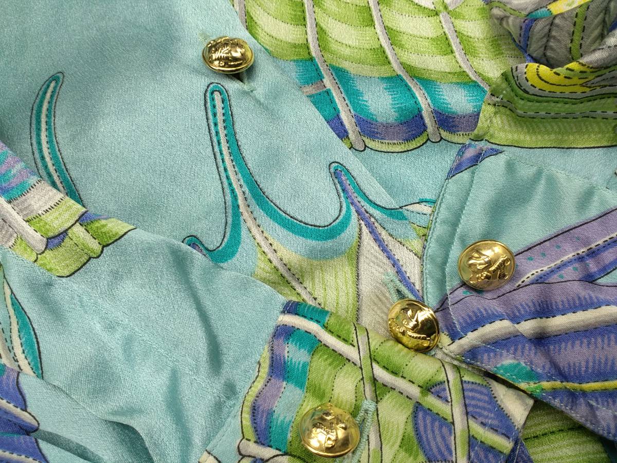 v Ferragamo blouse / silk 100% size 42 Salvatore Ferragamo long sleeve 