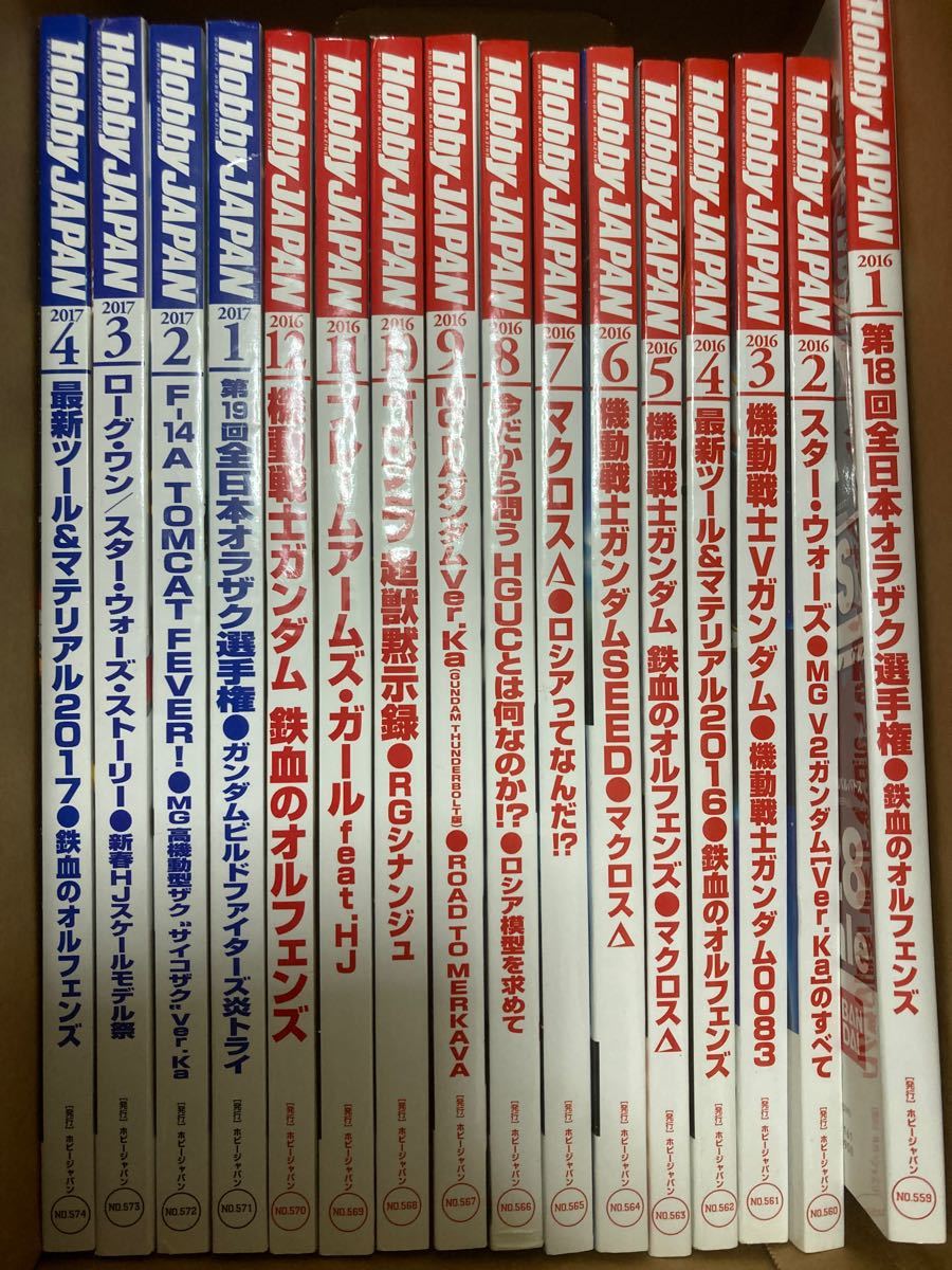 ホビージャパン　2016年1月号〜2017年4月号