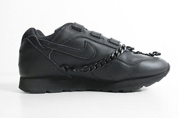 コムデギャルソン別注 ナイキ ロゴ ベルクロ スニーカー黒 NIKE CDG23