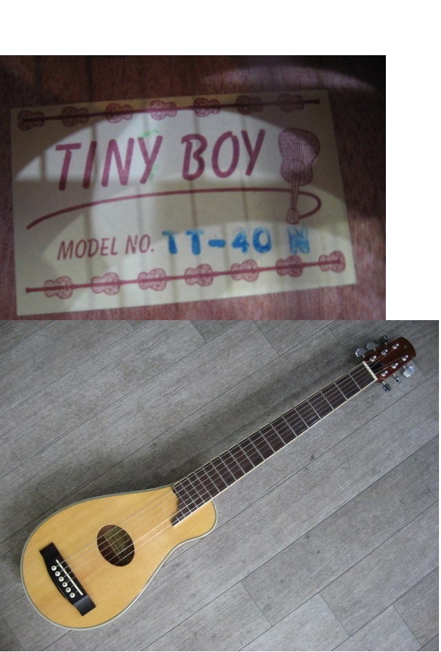 ★管理TBG-2 ◆即決◆ TINY BOY TT-40 トラベルギター USED ※タイニーボーイ ※検索用)アコギ