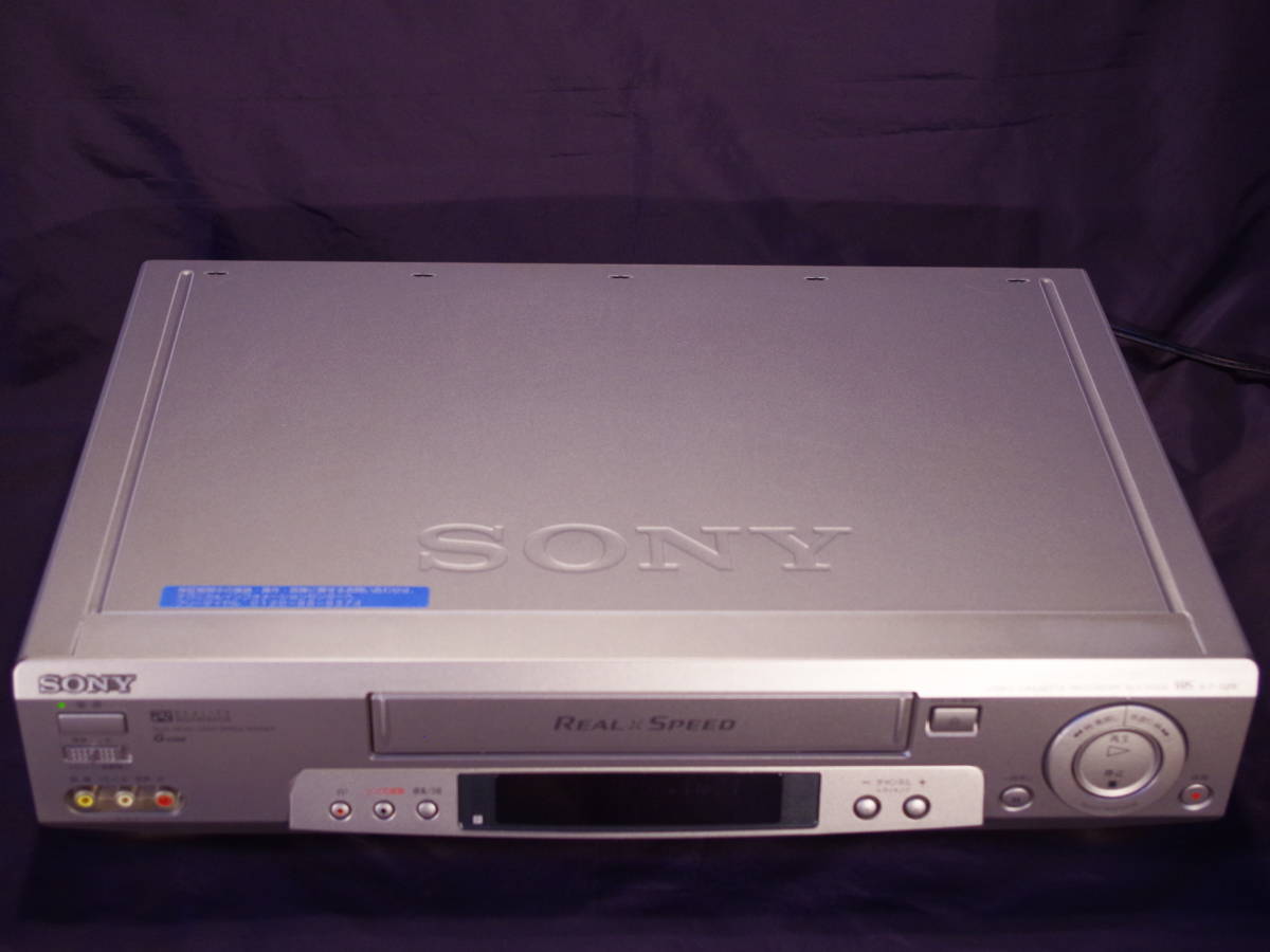 【メンテ済】SONY ソニー SLV-R300 VHSビデオデッキ 日本製 動作良好 リモコン付属_画像2
