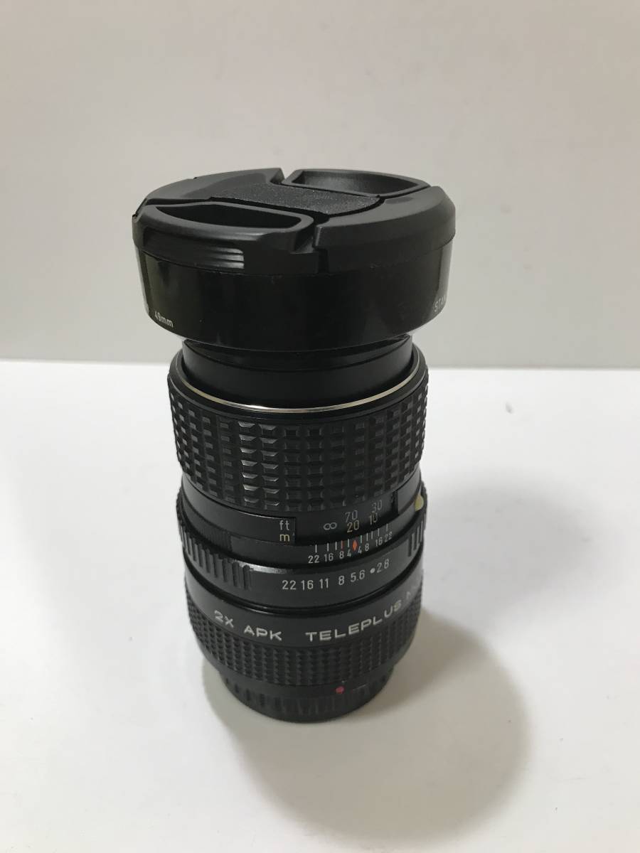 単焦点大囗径　SMC PENTAXーM 100mm f2・8 十　2X APK MC 6 良品