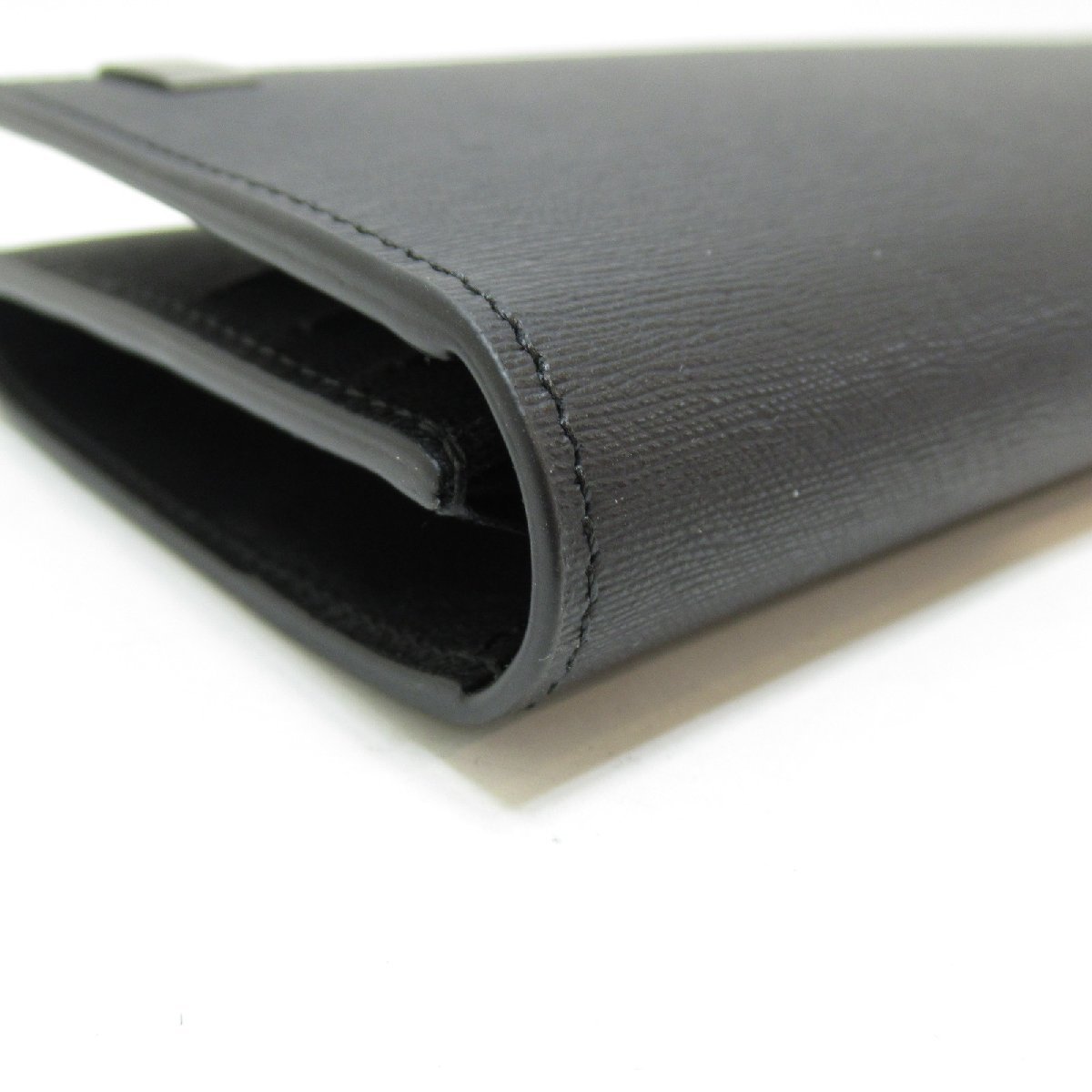 Dunhill ダンヒル 二つ折り長財布 ZIP長財布 二つ折長財布 ブラック系 レザー メンズ_画像8