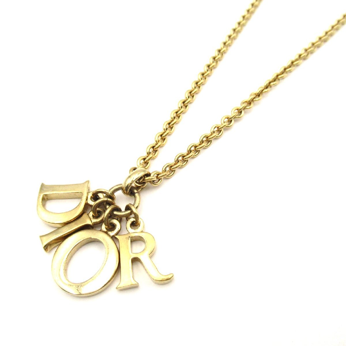 Dior ディオール ネックレス ロゴネックレス ゴールド系 GP(ゴールド