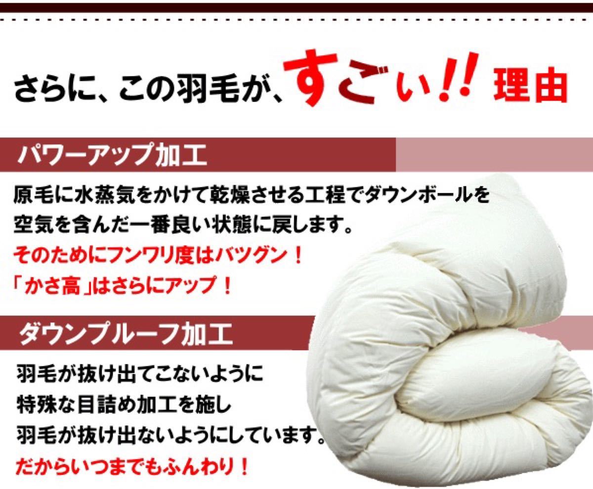 ディスカウントディスカウント羽毛布団 クイーン ハンガリー産ホワイト