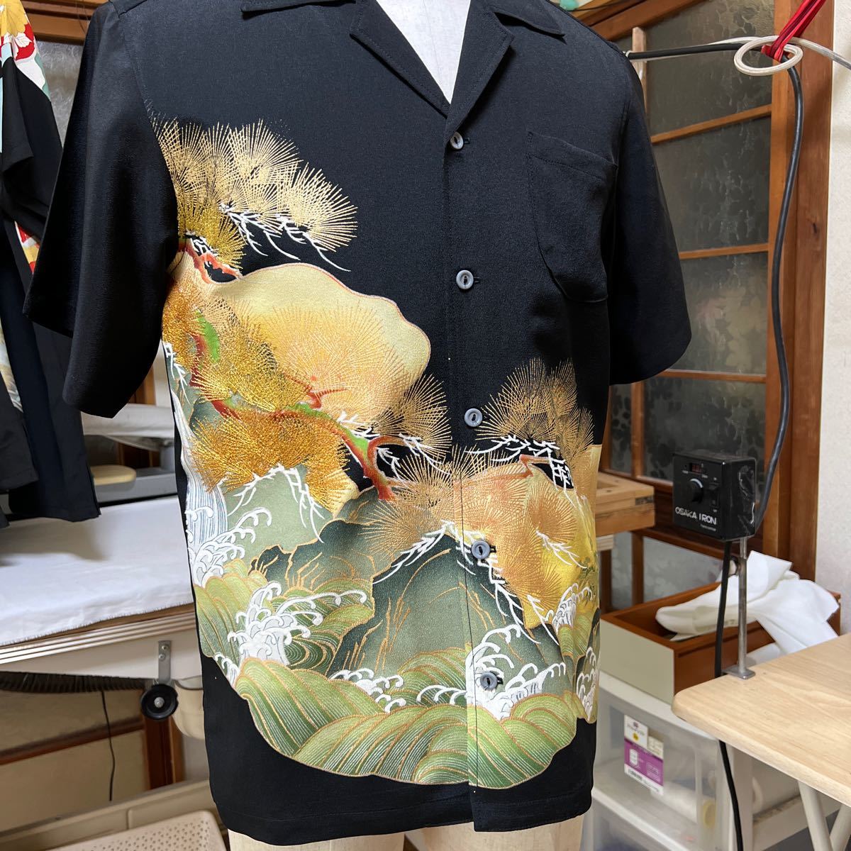 松柄、縁起物、着物リメイクアロハシャツ! www.residencialgranpark