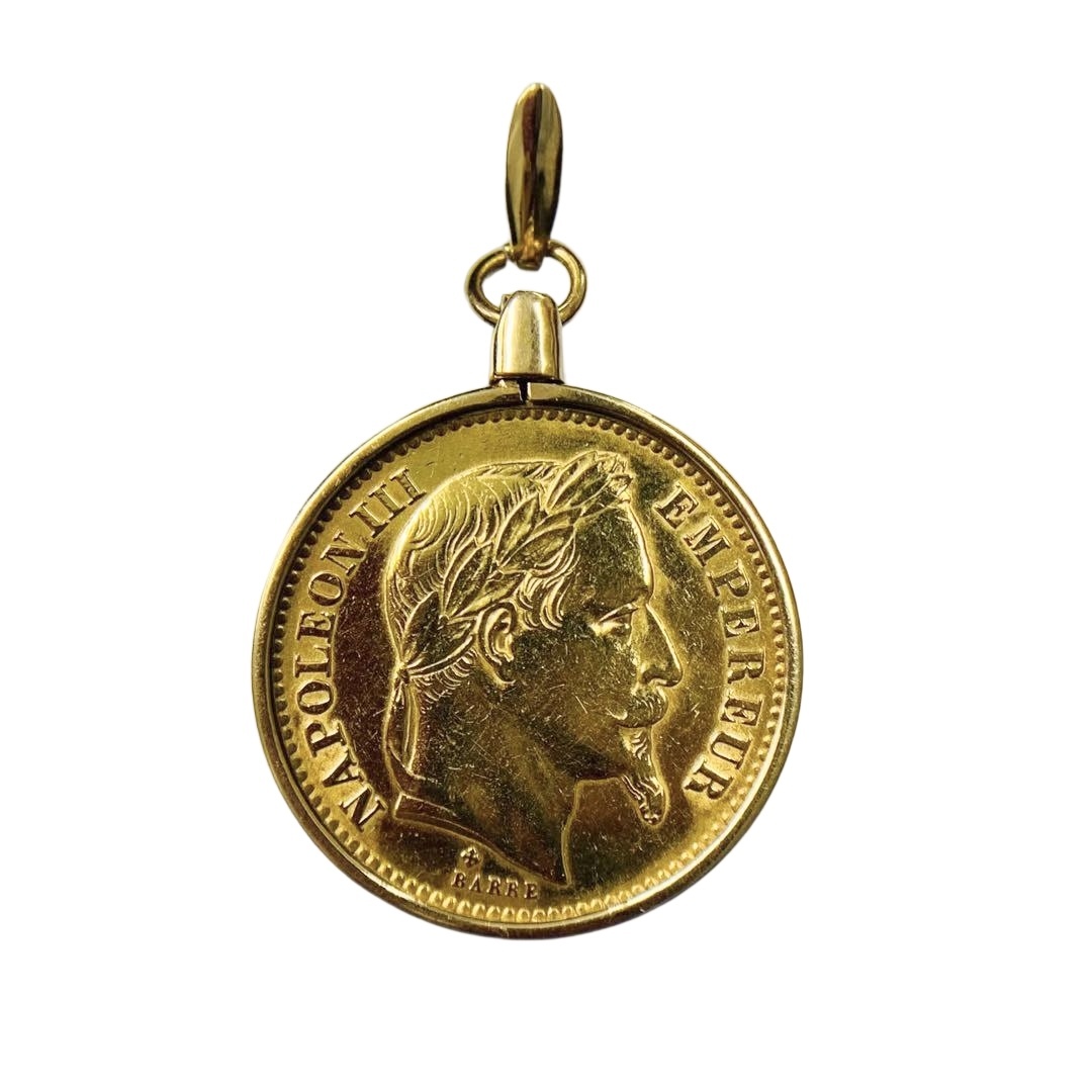 フランス20フラン金貨 エンペラー ナポレオン3世 1868年 K18/21.6 7.7g イエローゴールド コイントップ コレクション