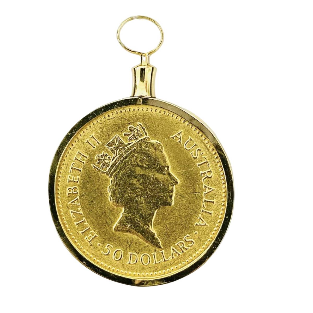 ナゲット金貨 オーストラリア 1987年 2オンス Gold コイン ペンダント