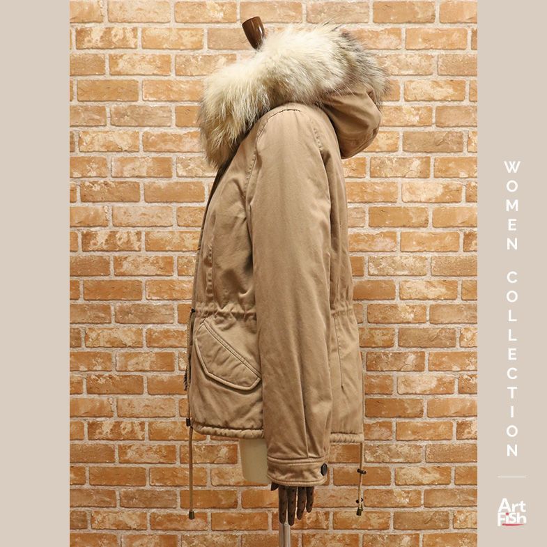 1円/秋冬/ALESSANDRA CHAMONIX/IT42サイズ/ラクーンファー ショート