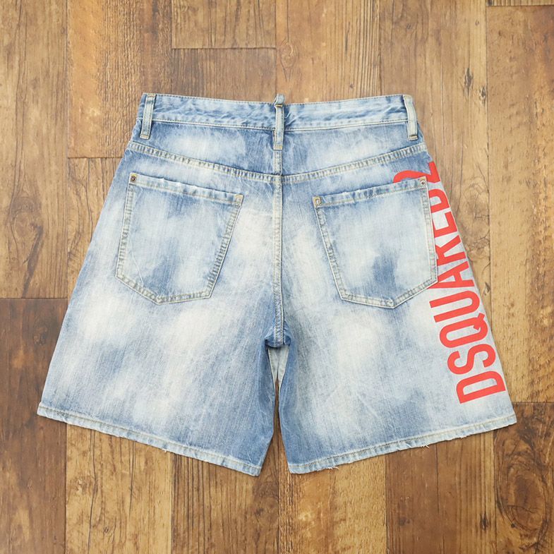 春夏/DSQUARED2/44サイズ/デニム ハーフ パンツ S78MU0024 ペプシ