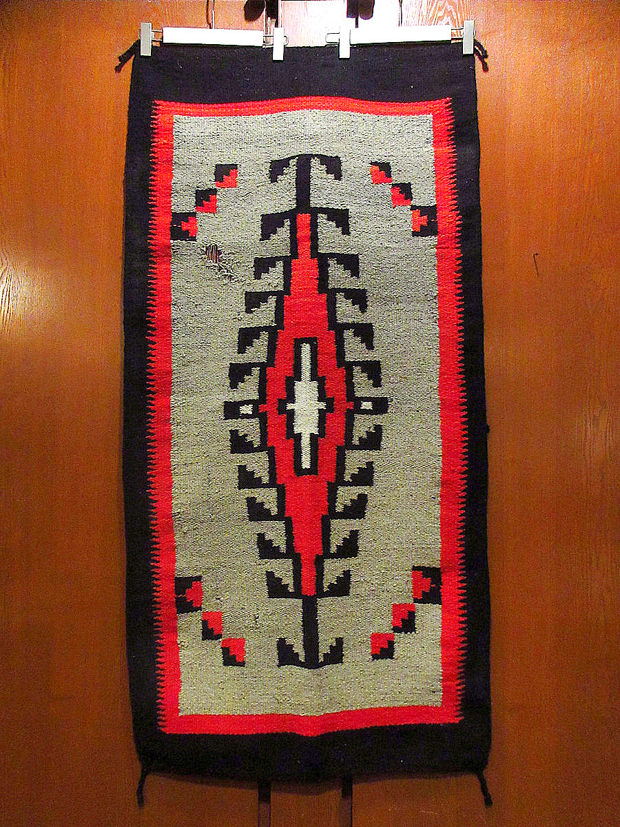  Vintage * Navajo rug size 144cm×67cm*220928k6-rug Indian Native American n.. interior 