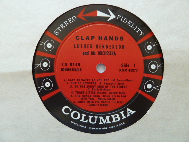 インストルメンタル ■ルーサー・ヘンダーソン / LUTHER HENDERSON■CLAP HANDS !_画像4