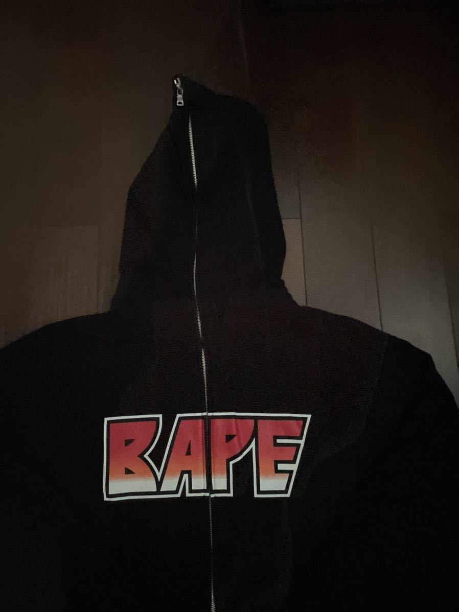 A BATHING APE BAPE マイロ KISSロゴ パーカー Lサイズ アベイシング 売り物 NIGO時代 A BATHING APE KISSロゴパーカー パーカー