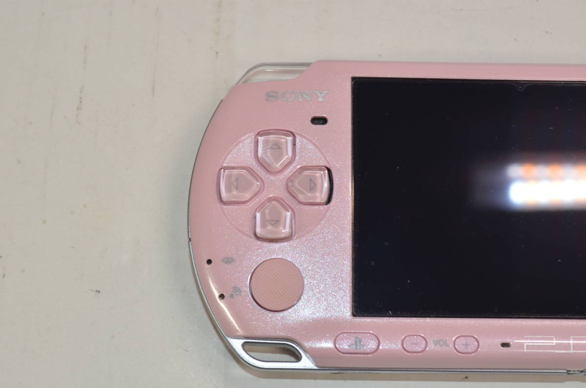 ほぼ未使用品 PSP 3000 本体 ブロッサムピンク 動作良好品 すぐに遊べる