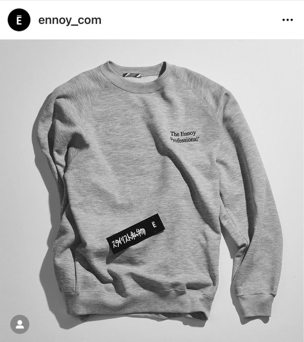 ENNOY エンノイ ROUND NECK PULLOVER Lサイズ | lojacapellani.com.br