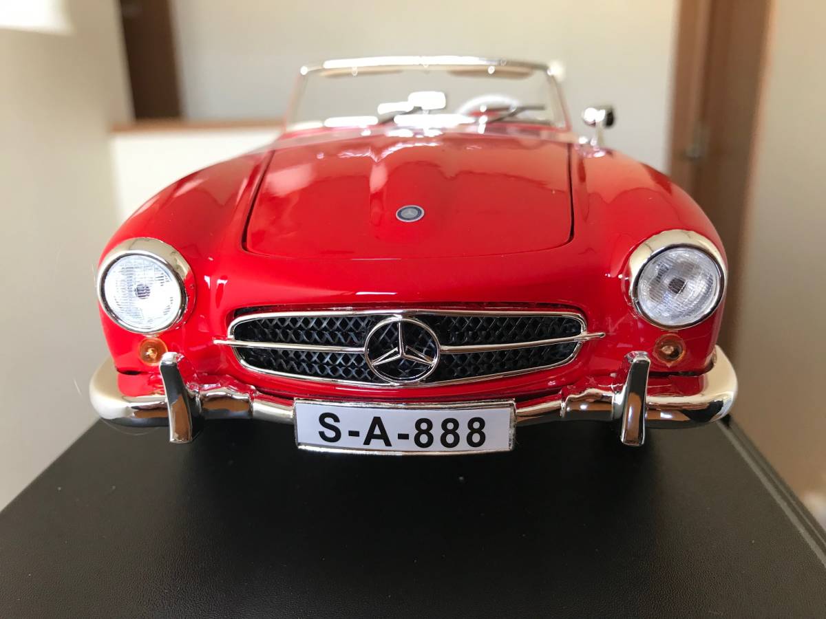 希少 レア Maisto マイスト 1:18 6+ 1955 Mercedes-Benz 190SL 赤 ベンツの画像5