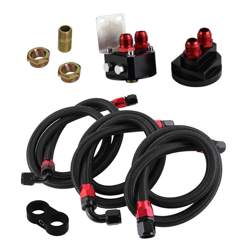  all-purpose oil cooler kit 13 step AN10 oil filter relocation 