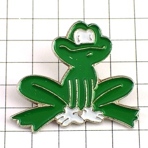  pin badge * white gloves. frog green .* France limitation pin z* rare . Vintage thing pin bachi