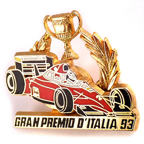  pin badge * Jean Alesi 27 number Ferrari F1 Grand Prix red car * France limitation pin z* rare . Vintage thing pin bachi