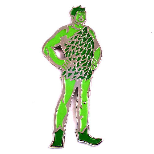 ピンバッジ・グリーンジャイアント緑色の巨人◆フランス限定ピンズ◆レアなヴィンテージものピンバッチ_画像1