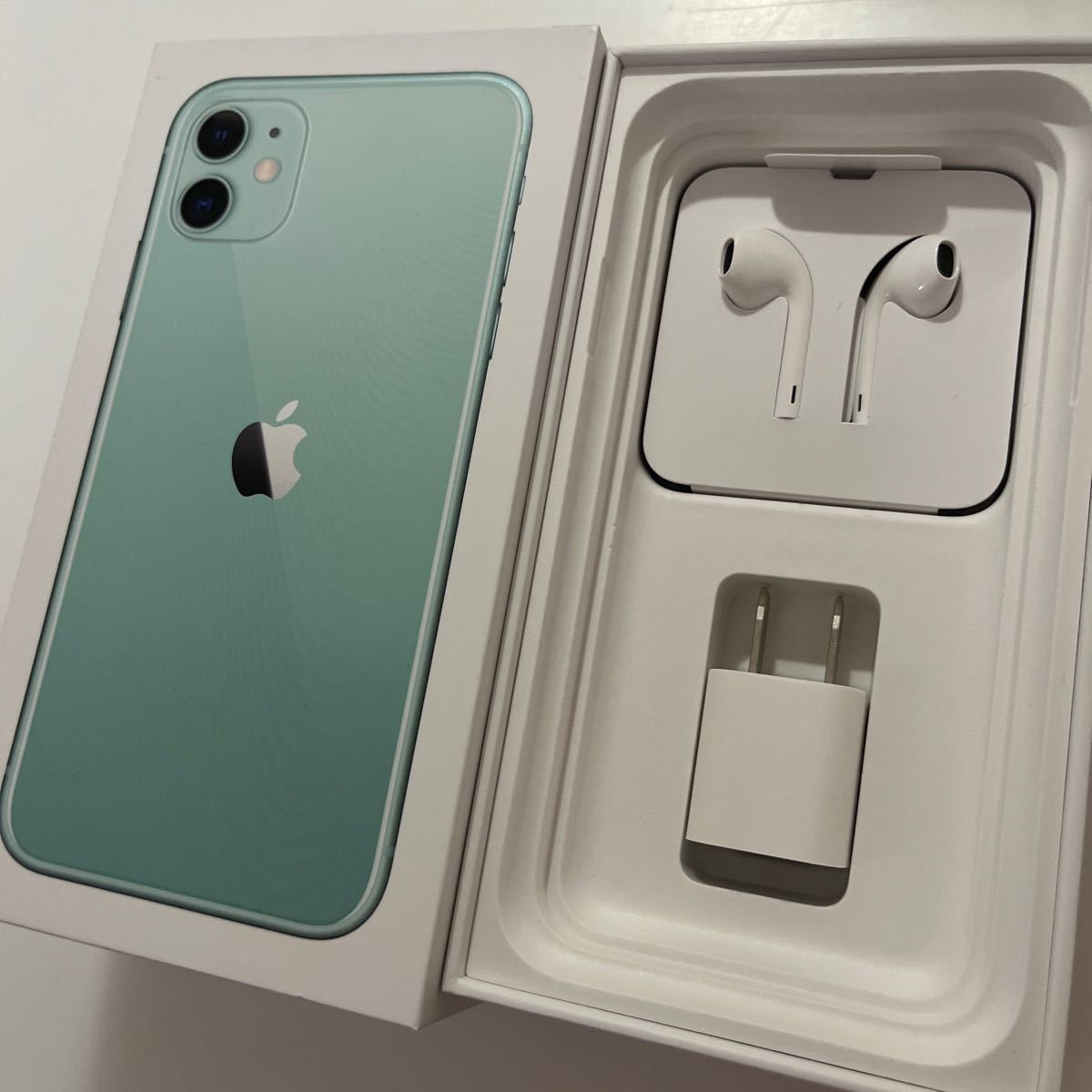 美品】iPhone 11 グリーン 64 GB SIMフリー 画面保護のガラス 美品】iPhone 11 グリーン 64 GB SIMフリー 画面保護のガラス