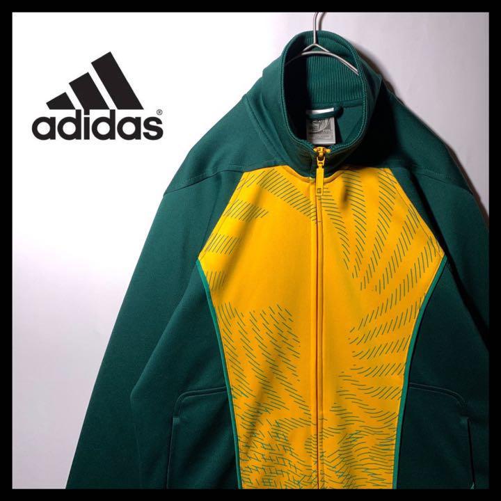 超目玉！ アディダス adidas 黄緑 オリジナルス アディダスオリジナルス トラックジャケット トラックジャケット ジャージ XL 緑 黄