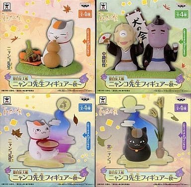  Natsume's Book of Friends nyanko. raw figure ~ autumn ~ all 4 kind set 