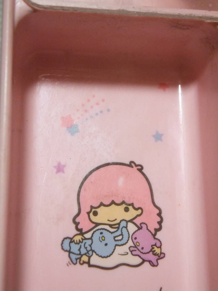  used Sanrio SANRIOki Kirara Little Twin Stars Little Twin Stars 1976 desk tray case case that time thing retro Showa era ultra rare 