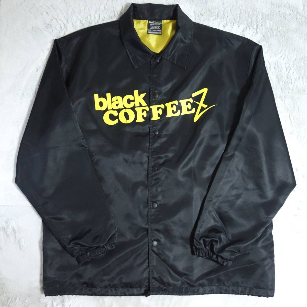 XXL【BACK CHANNEL バックチャンネル】black COFFEEZ コーチジャケット