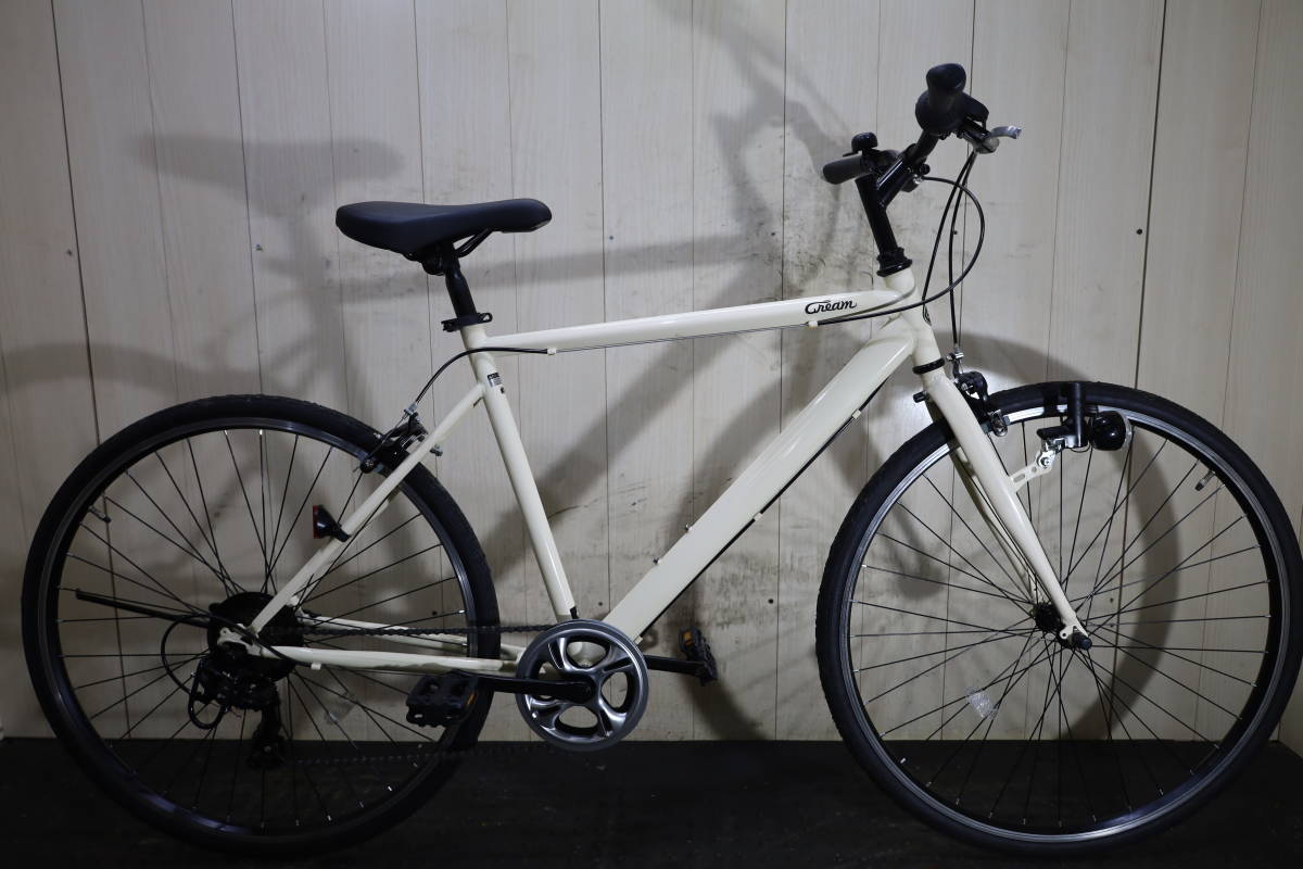 新品 美品!あさひ製 CREAM シマノ7速 700C 530mm LED仕様クロス Lサイズ以上 新品 美品!あさひ製 CREAM シマノ7速 700C 530mm LED仕様クロス Lサイズ以上