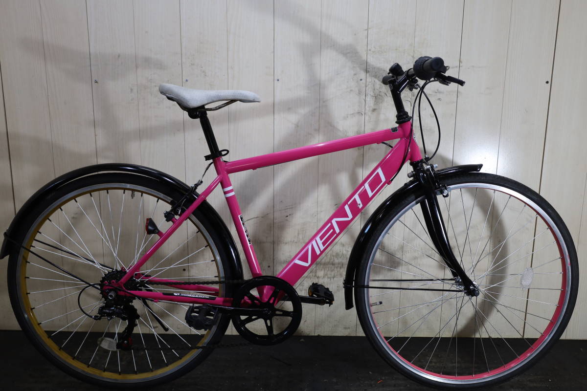 信頼 VIENTO 良品!TOPONE 26型 シマノ6速 クロスバイク 465mm Mサイズ