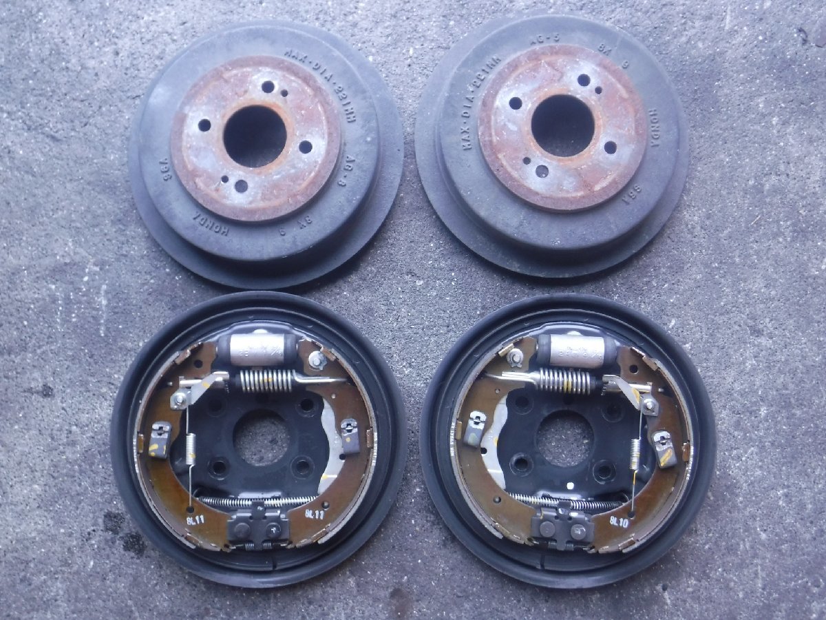 GB3 Freed rear brake rotor caliper left right 21 year Honda cup kit shoe drum rear 