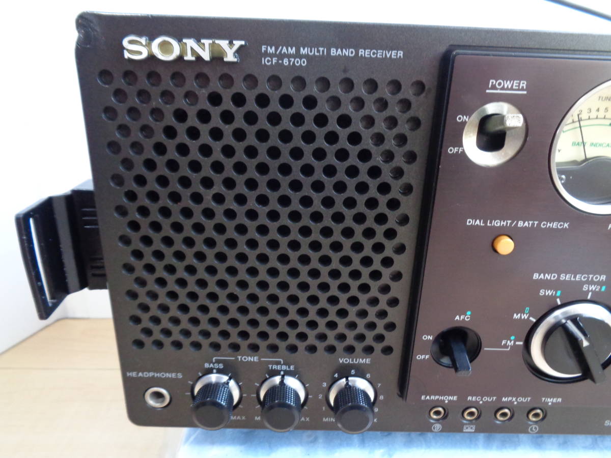 SONY ソニー ICF-6700 5バンドラジオ（FM/MW/SW1～3）整備作動品 の