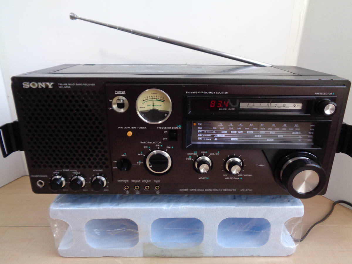 SONY ソニー ICF-6700 5バンドラジオ（FM/MW/SW1～3）整備作動品 商品