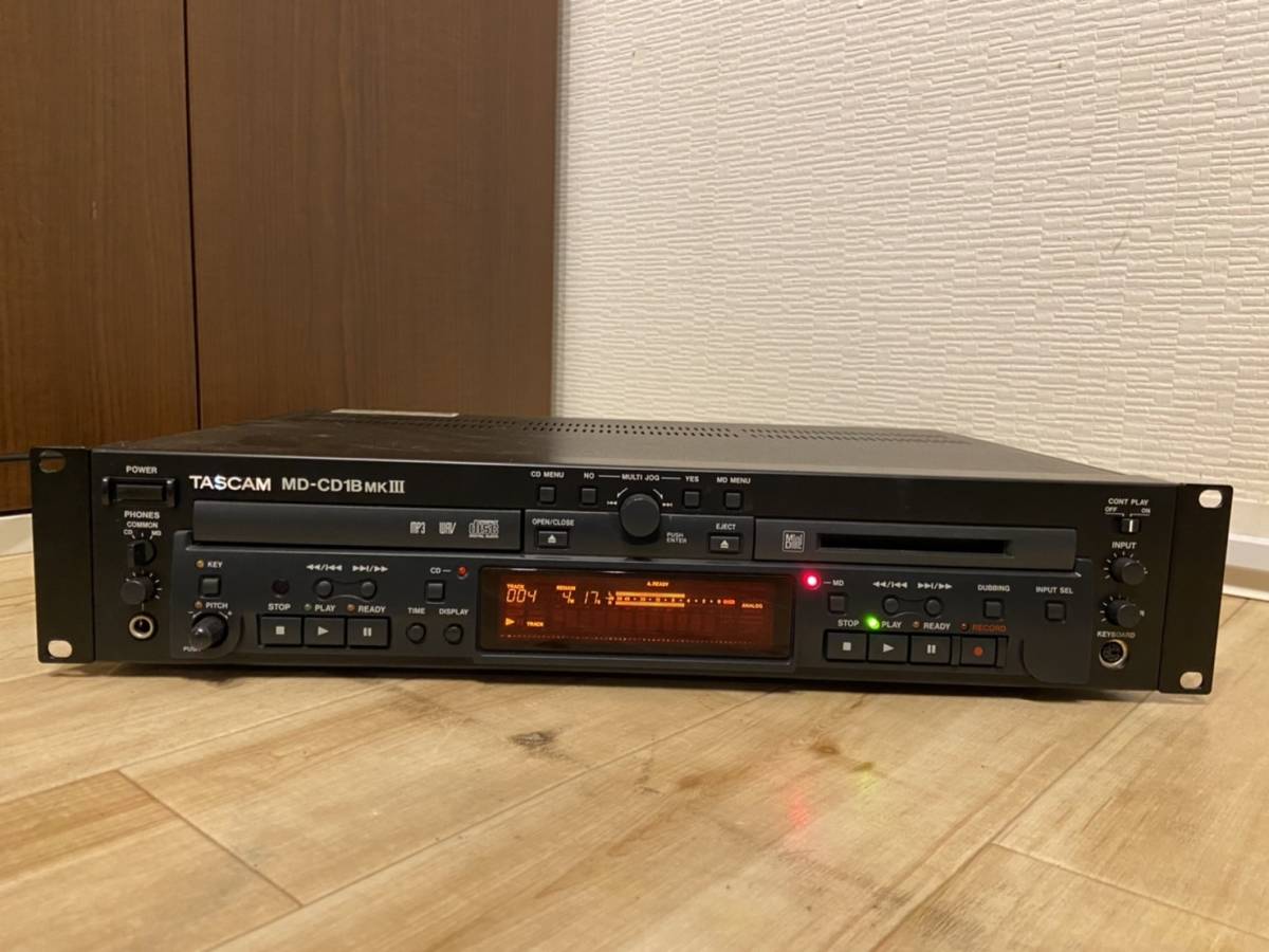 TASCAM タスカム CDプレーヤー/MDレコーダー MD-CD1BMKIII タスカム