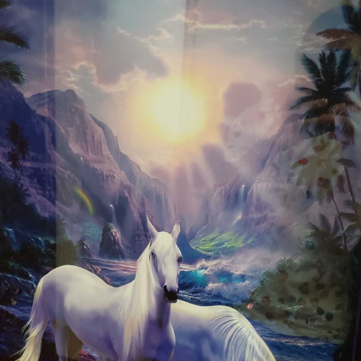 クリスチャン・リース・ラッセン ラッセン 白馬 馬 絵画 美術品 クリスチャン・リース・ラッセン ラッセン 白馬 馬 絵画 美術品