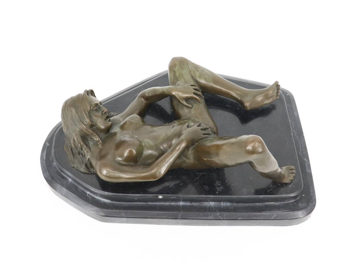 【蔵】ブロンズ像 Nino Oliviono 銅像 セクシーな裸女 インテリア インテリア 置物 S657の画像8