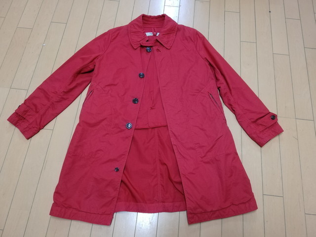 特価 OMNIGODオムニゴッドの高級綿のコート★サイズ３★㈱ドミンゴ★赤 スプリングコート