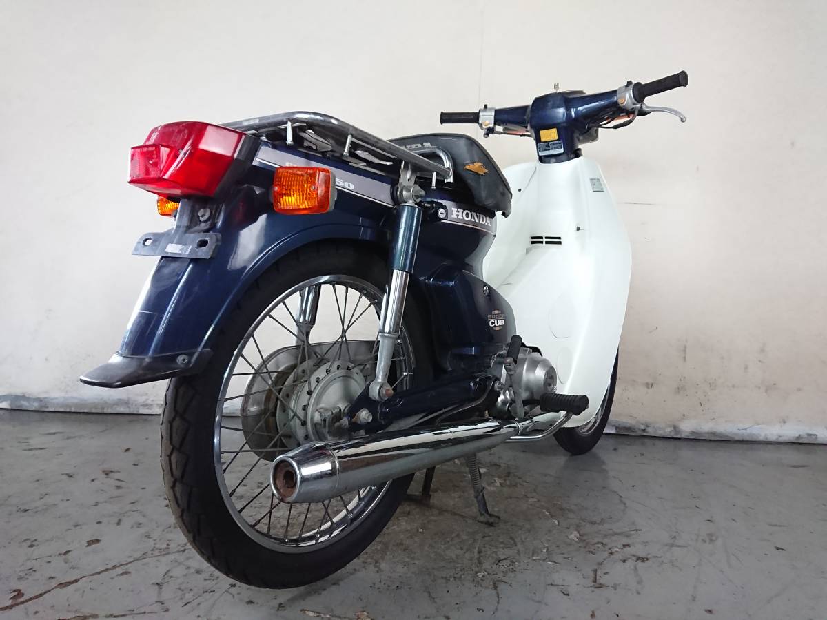 【HONDA Super Cub CUSTOM スーパーカブ50 カスタム C50】始動確認済 書類付 原付 セル付 ４速 12V 角目 ビジネス C50CMP【埼玉/熊谷】K307の画像3