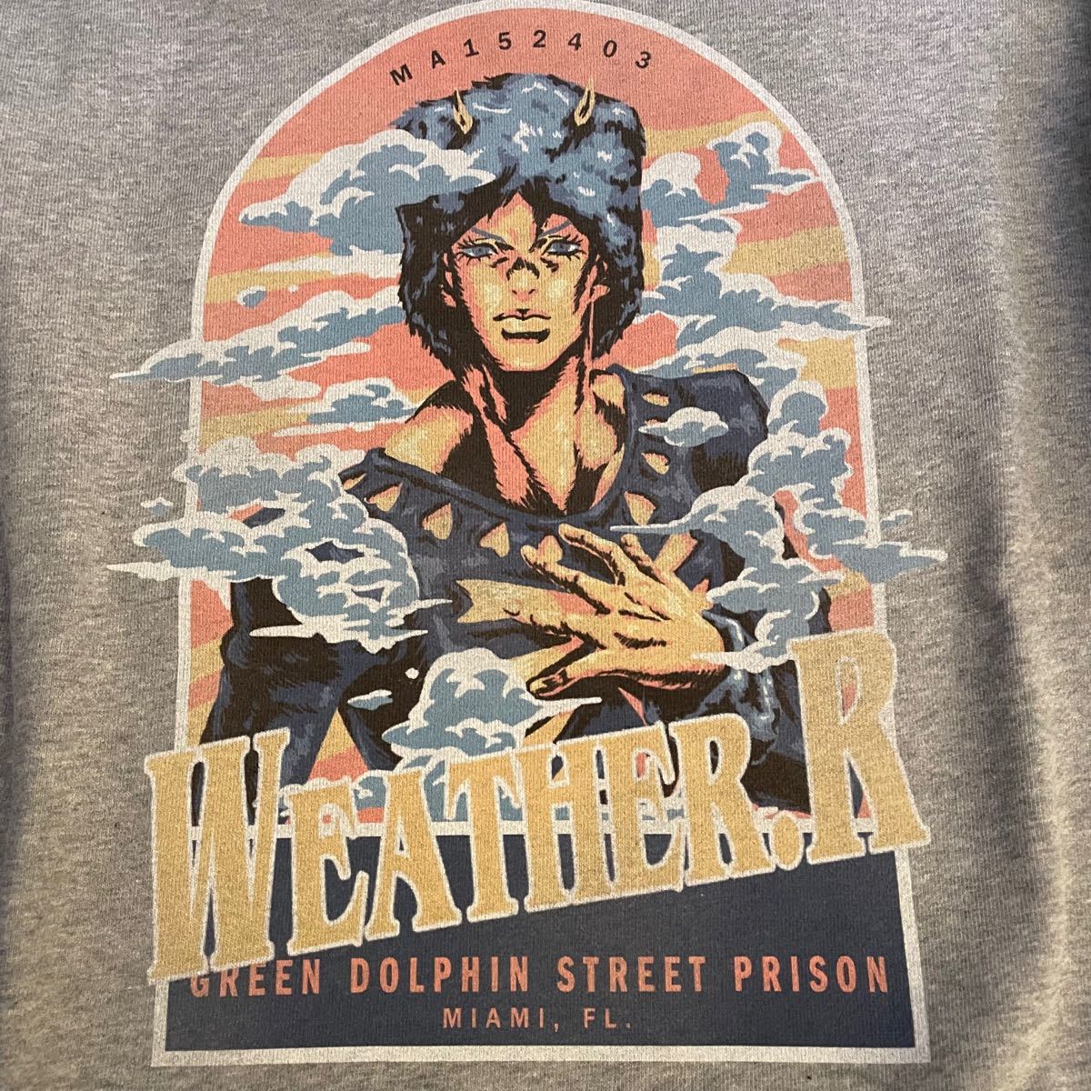 最新の激安 glamb × ジョジョ Weather R. Sweatウェザー・Rスウェット