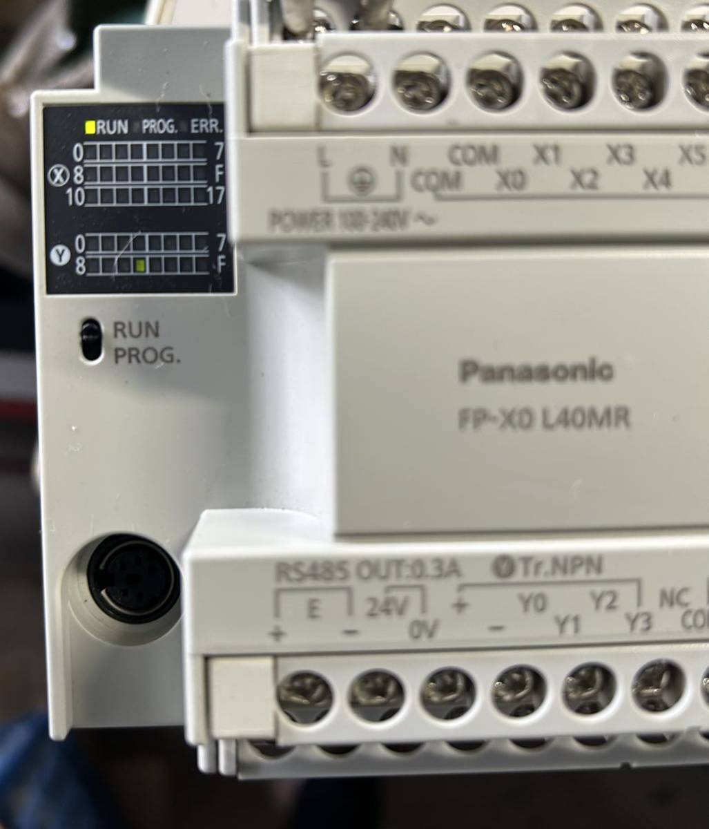 通電確認済　Panasonic FP-X0 L40MR CONTROL UNIT
