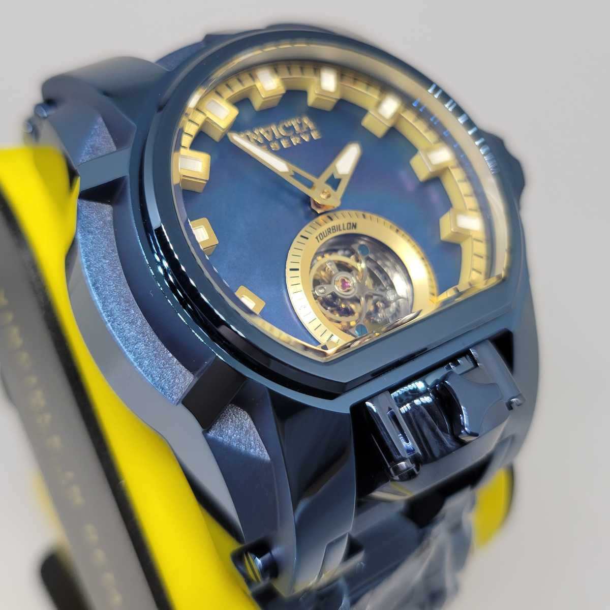 Invicta in creel ta35729 52mm reserve bolt Zeus Magnum toe ruby yon blue label { past ichi rare . Magnum * mania worth seeing!}