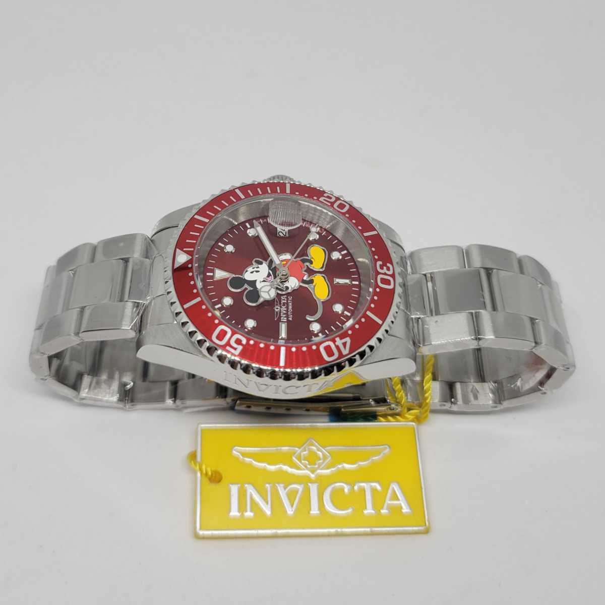 Invicta インビクタ 24609 40mm ディズニー限定版 ミッキーマウス オートマチック レッドダイヤル《世界限定3000本☆普段使いにも(^.^)》