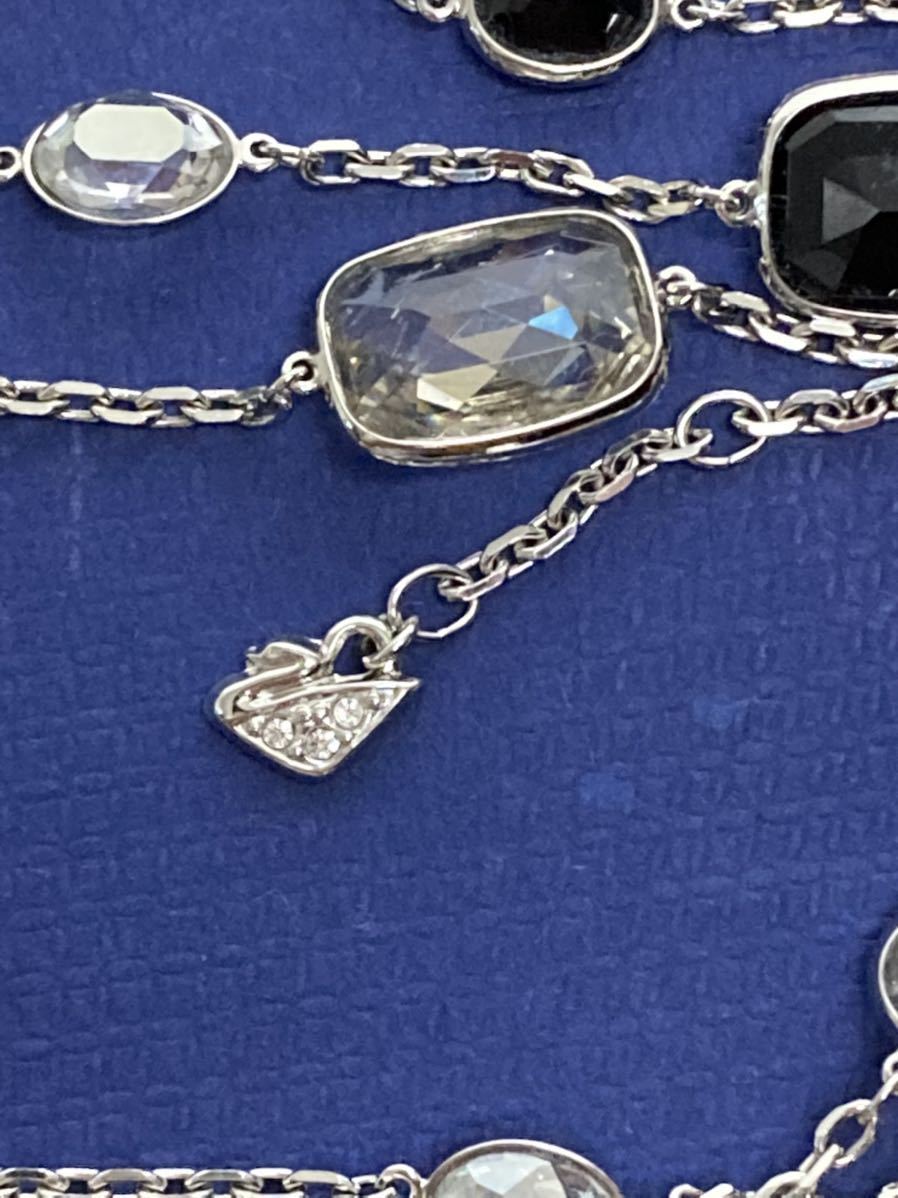 美品 スワロフスキー Pamela パメラ 三連 ネックレス