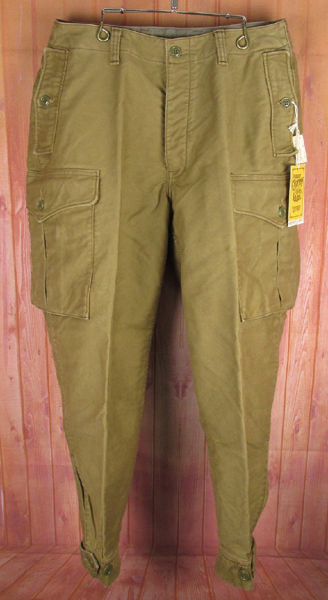 MYP15347 FREEWHEELERS フリーホイーラーズ GROUND CREW TROUSERS カーゴパンツ 1932008 32 カーキベージュ 美品_画像1